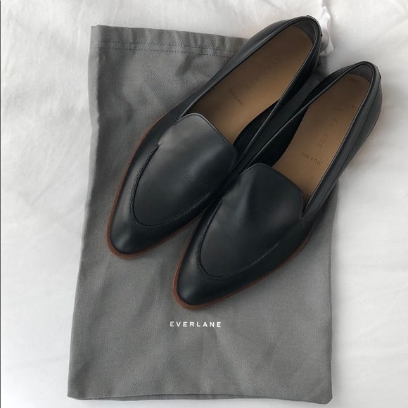 Everlane Shoes - Everlane The Modern Loafer in Black Leather